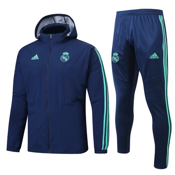 Windjacke Komplett Set Real Madrid 2019-20 Blau Grün